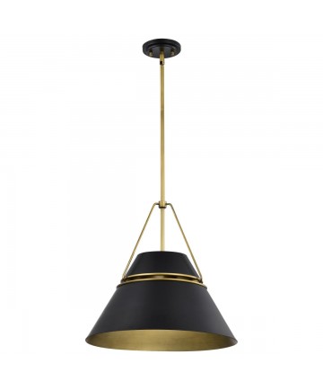 Nuvo Lighting 60/7768 Adina 3 Light Large Pendant Matte Black and