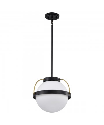 Nuvo Lighting 60/7775 Lakeshore 1 Light Large Pendant Matte Black &