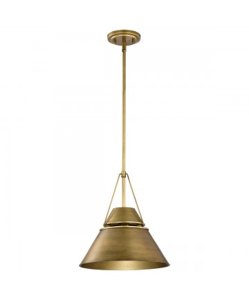 Nuvo Lighting 60/7776 Adina 1 Light Medium Pendant Natural Brass