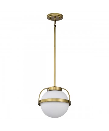 Nuvo Lighting 60/7783 Lakeshore 1 Light Small Pendant Natural Brass