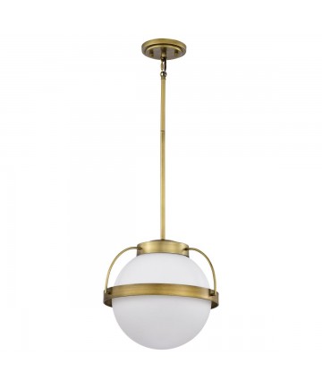 Nuvo Lighting 60/7784 Lakeshore 1 Light Medium Pendant Natural Brass