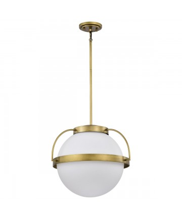 Nuvo Lighting 60/7785 Lakeshore 1 Light Large Pendant Natural Brass