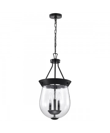 Nuvo Lighting 60/7800 Boliver 3 Light Pendant 11 Inches Matte Black