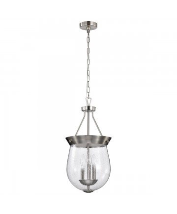 Nuvo Lighting 60/7802 Boliver 3 Light Pendant 11 Inches Brushed Nickel