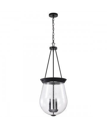 Nuvo Lighting 60/7803 Boliver 3 Light Pendant 14 Inches Matte Black