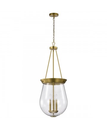 Nuvo Lighting 60/7804 Boliver 3 Light Pendant 14 Inches Vintage Brass