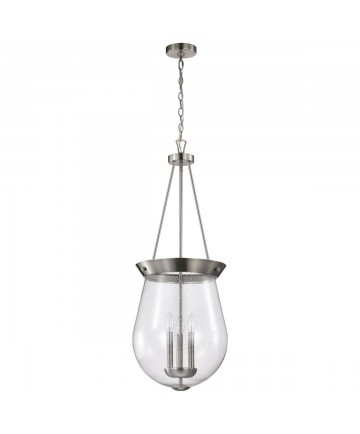Nuvo Lighting 60/7805 Boliver 3 Light Pendant 14 Inches Brushed Nickel