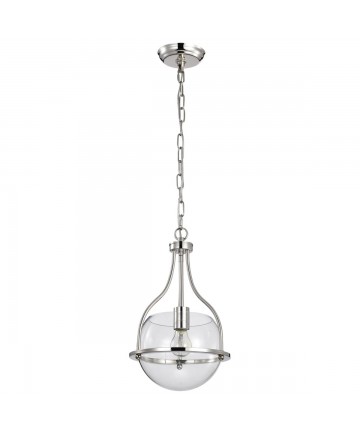 Nuvo Lighting 60/7816 Amado 1 Light Pendant 10 Inches Polished Nickel