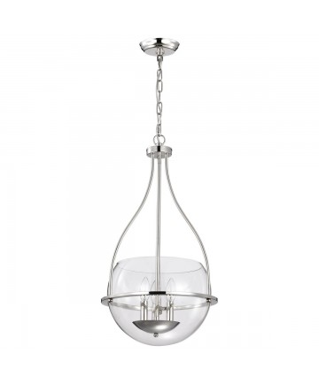 Nuvo Lighting 60/7819 Amado 3 Light Pendant 14 Inches Polished Nickel