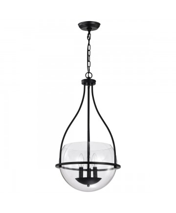 Nuvo Lighting 60/7820 Amado 3 Light Pendant 14 Inches Matte Black