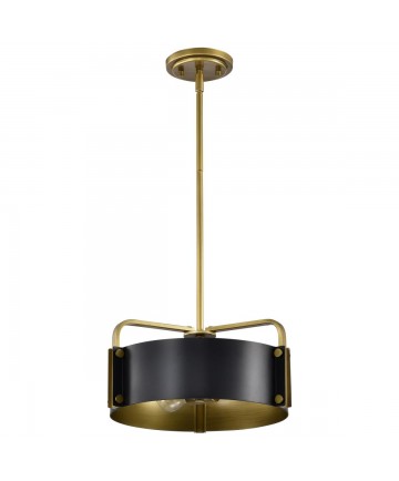 Nuvo Lighting 60/7842 Altos 3 Light Small Pendant Matte Black and
