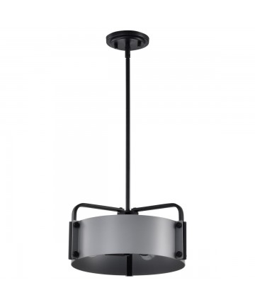 Nuvo Lighting 60/7852 Altos 3 Light Small Pendant Gray and Matte Black