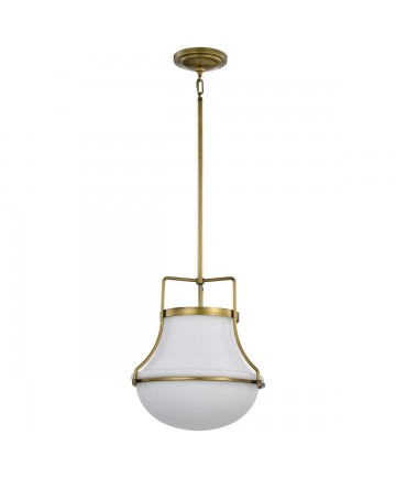 Nuvo Lighting 60/7863 Valdora 1 Light Pendant 14 Inches Natural Brass