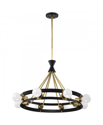 Nuvo Lighting 60/7868 Marsden 8 Light Chandelier Matte Black and