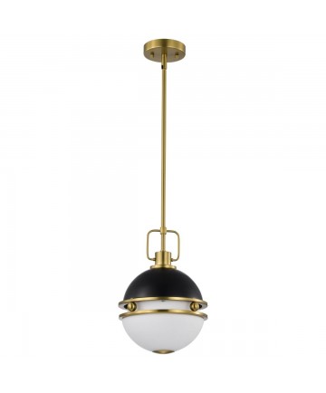 Nuvo Lighting 60/7876 Everton 1 Light Pendant 10 Inches Matte Black &