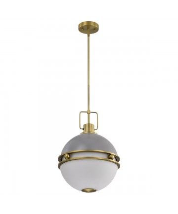 Nuvo Lighting 60/7877 Everton 2 Light Pendant 14 Inches Matte Gray and