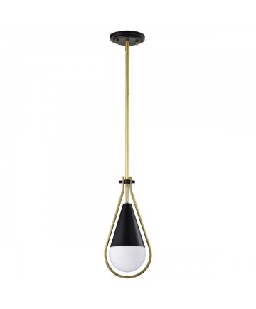 Nuvo Lighting 60/7903 Admiral 1 Light Pendant 10 Inches Matte Black