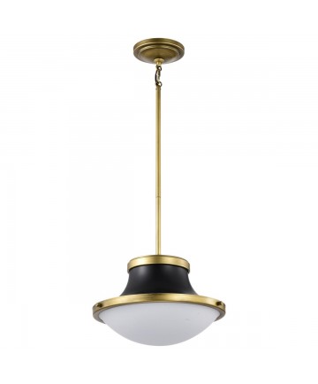 Nuvo Lighting 60/7907 Lafayette 1 Light Pendant 14 Inches Matte Black