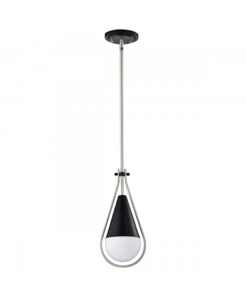 Nuvo Lighting 60/7912 Admiral 1 Light Pendant 6 Inches Matte Black and