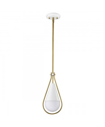 Nuvo Lighting 60/7922 Admiral 1 Light Pendant 6 Inches Matte White and