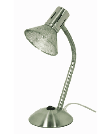 Satco 60/862 Satco 60-862 Brushed Nickel Small Goose Neck Desk Lamp