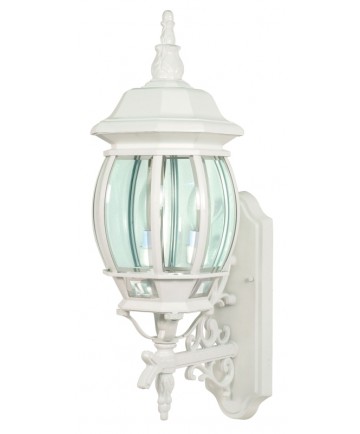 Nuvo Lighting 60/888 Central Park 3 Light 22 inch Wall Lantern with Clear Beveled Glass