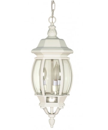 Nuvo Lighting 60/894 Central Park 3 Light 20 inch Hanging Lantern with Clear Beveled Glass