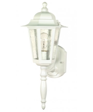 Nuvo Lighting 60/985 Cornerstone 1 Light 18 inch Wall Lantern with Clear Seed Glass