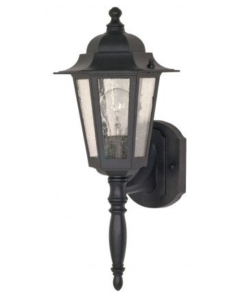 Nuvo Lighting 60/987 Cornerstone 1 Light 18 inch Wall Lantern with Clear Seed Glass