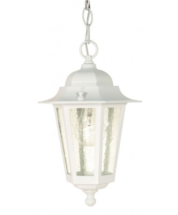 Nuvo Lighting 60/991 Cornerstone 1 Light 13 inch Hanging Lantern with Clear Seed Glass