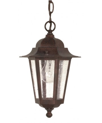 Nuvo Lighting 60/992 Cornerstone 1 Light 13 inch Hanging Lantern with Clear Seed Glass