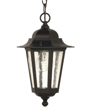 Nuvo Lighting 60/993 Cornerstone 1 Light 13 inch Hanging Lantern with Clear Seed Glass