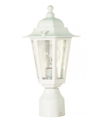 Nuvo Lighting 60/994 Cornerstone 1 Light 14 inch Post Lantern with Clear Seed Glass