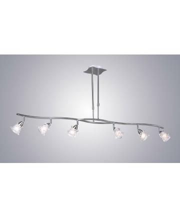 PLC Lighting 6073 SN 6 Light Pendant Avatar Collection