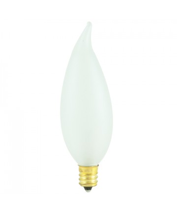 Bulbrite 494060 | 60 Watt Incandescent CA10 Flame Tip Chandelier Bulb