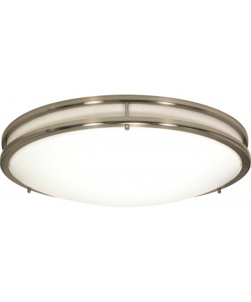 Nuvo Lighting 62/1037 Glamour LED 17" Flush Mount Fixture Brushed