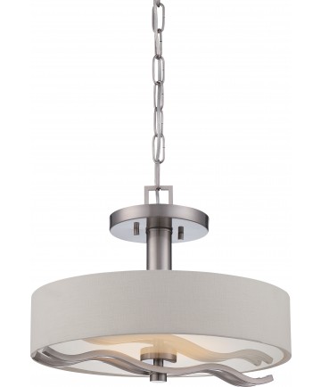 Nuvo Lighting 62/118 Wave LED Semi Flush