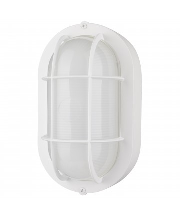 Nuvo Lighting 62/1388 LED Small Oval Bulk Head Fixture White Finish