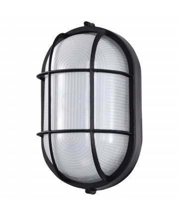 Nuvo Lighting 62/1391 LED Oval Bulk Head Fixture Black Finish with