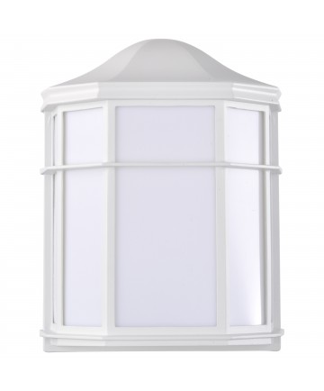 Nuvo Lighting 62/1396 LED Cage Lantern Fixture White Finish with White