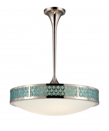 Nuvo Lighting 62/141 Raindrop Large Pendant with White Glass and
