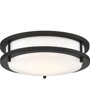 Nuvo Lighting 62/1435 Glamour LED 10 in. Flush Mount Fixture Black