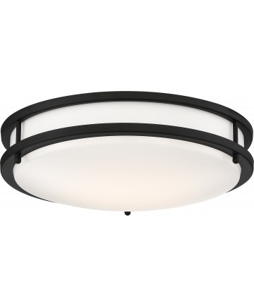 Nuvo Lighting 62/1436 Glamour LED 13 in. Flush Mount Fixture Black