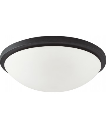 Nuvo Lighting 62/1442 Button LED 11 in. Flush Mount Fixture Black