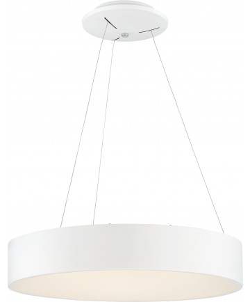 Nuvo Lighting 62/1455 Orbit 20W LED Pendant White Finish