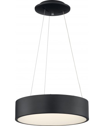 Nuvo Lighting 62/1456 Orbit 20W LED Pendant Black Finish