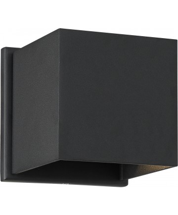 Nuvo Lighting 62/1466 Lightgate LED Sconce 5W Black Finish 3000K