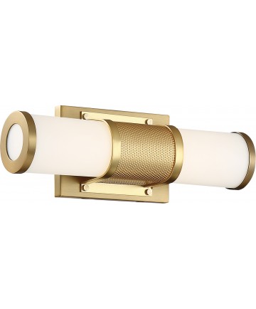 Nuvo Lighting 62/1601 Caper LED Vanity Brushed Brass with Frosted Lens