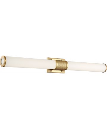 Nuvo Lighting 62/1603 Caper LED Vanity Brushed Brass with Frosted Lens