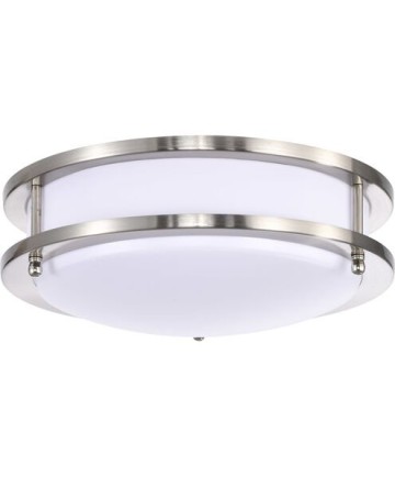 Nuvo Lighting 62/1635 Glamour LED 10 inch Flush Mount Fixture Brushed